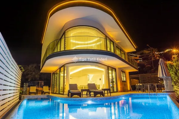 Villa D'Bride Pearl - Antalya, Kaş, kalkan / Kalamar - Deniz manzaralı tatil villası
