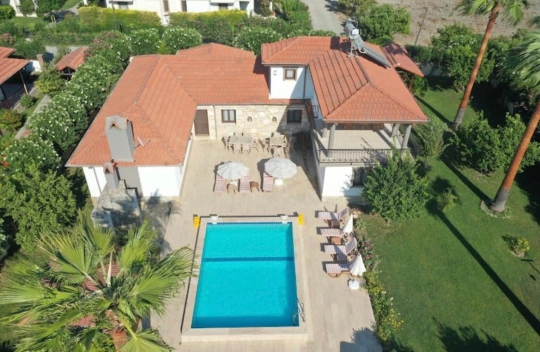 Villa Bahçe Bahar - Muğla, Ortaca, Dalyan - Deniz manzaralı tatil villası