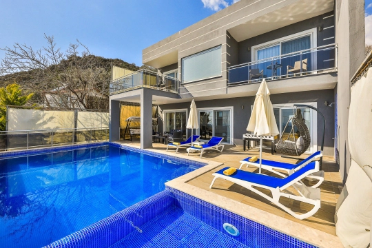 Villa Nilay - Antalya, Kaş, kalkan / İslamlar - Deniz manzaralı tatil villası