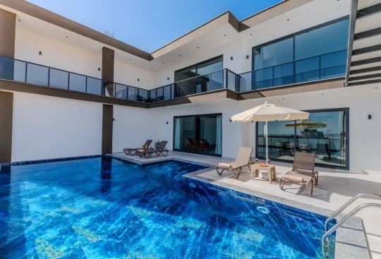 Villa Sahra - 1 - Antalya, Kaş, kalkan / Çavdır - Deniz manzaralı tatil villası