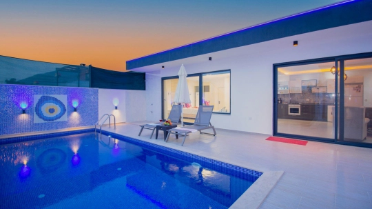 Villa Ah - Dem - Antalya, Kaş, Kalkan / Üzümlü - Deniz manzaralı tatil villası