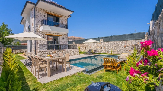 Villa Celeste 2 - Antalya, Kaş, Çukurbağ - Deniz manzaralı tatil villası