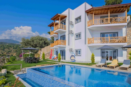 Villa Himeros Faralya - Muğla, Fethiye, Faralya - Deniz manzaralı tatil villası