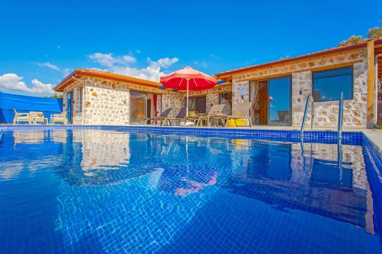 Villa Mit 2 - Antalya, Kaş, Kalkan / Yeşilköy - Deniz manzaralı tatil villası