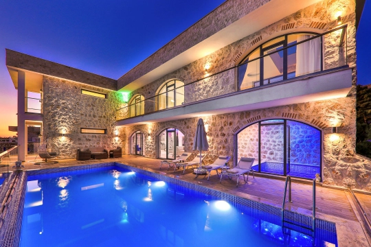 Villa Nar 10 - Antalya, Kaş, kalkan / İslamlar - Deniz manzaralı tatil villası