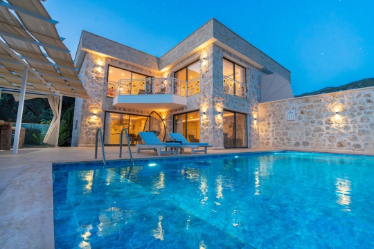 Villa Nar 3 - Antalya, Kaş, kalkan / İslamlar - Deniz manzaralı tatil villası