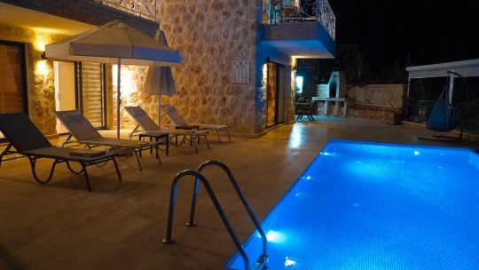 Villa Nar 6 - Antalya, Kaş, kalkan / İslamlar - Deniz manzaralı tatil villası