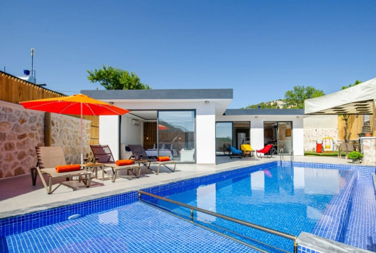 Villa Naze 2 - Antalya, Kaş, Kalkan / Sarıbelen - Deniz manzaralı tatil villası