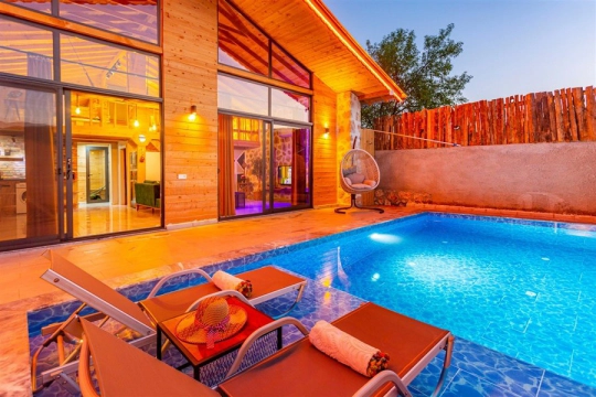 Villa Soft 3 - Antalya, Kaş, Kalkan / Sarıbelen - Deniz manzaralı tatil villası