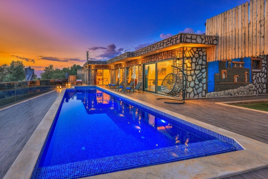 Villa İnci Duo - Antalya, Kaş, kalkan / Çavdır - Deniz manzaralı tatil villası