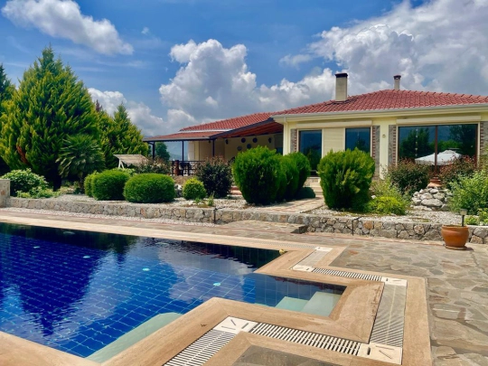 Villa Yeşil Üzümlü - Muğla, Fethiye, Yeşilüzümlü - Deniz manzaralı tatil villası