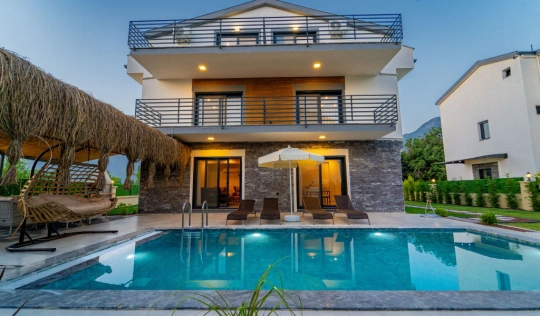 Villa Delos 1 - Muğla, Fethiye, Yeşilüzümlü - Deniz manzaralı tatil villası