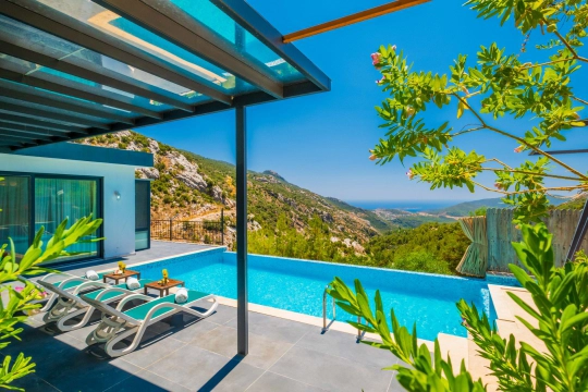 Villa Serin - Antalya, Kaş, kalkan / İslamlar - Deniz manzaralı tatil villası