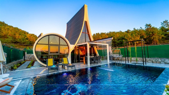 Villa Papatya 6 - Muğla, Fethiye, Çalış - Deniz manzaralı tatil villası