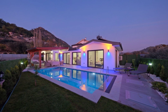 Villa Duru Duo - Muğla, Fethiye, Göcek / İnlice - Deniz manzaralı tatil villası