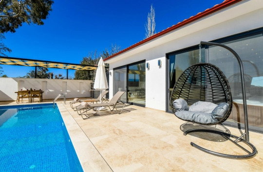 Villa Gala 2 - Antalya, Kaş, kalkan / İslamlar - Deniz manzaralı tatil villası