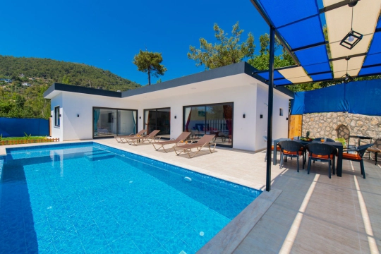 Villa Gök - Antalya, Kaş, kalkan / İslamlar - Deniz manzaralı tatil villası