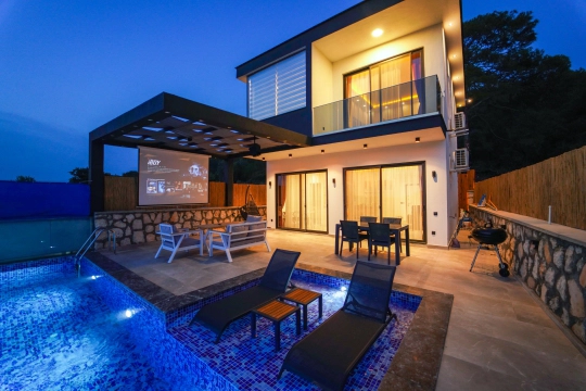 Villa Küheylan - Antalya, Kaş, Kalkan / Patara - Deniz manzaralı tatil villası