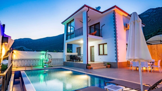 Villa Sisla - Antalya, Kaş, Bayındır - Deniz manzaralı tatil villası