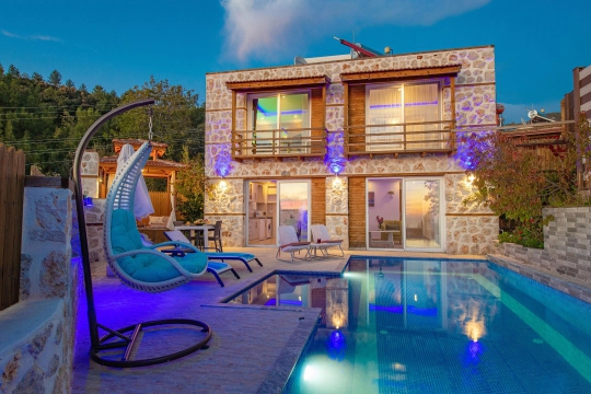 Villa Tanya - Antalya, Kaş, kalkan / İslamlar - Deniz manzaralı tatil villası