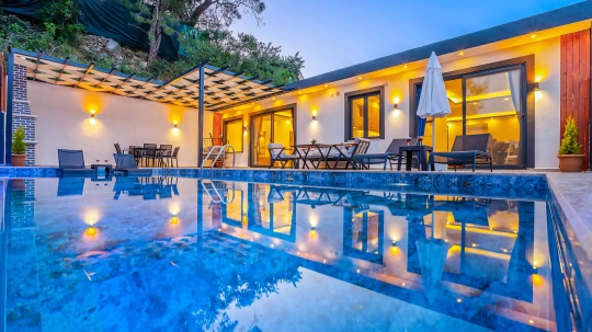 Villa Üzüm - Antalya, Kaş, kalkan / İslamlar - Deniz manzaralı tatil villası