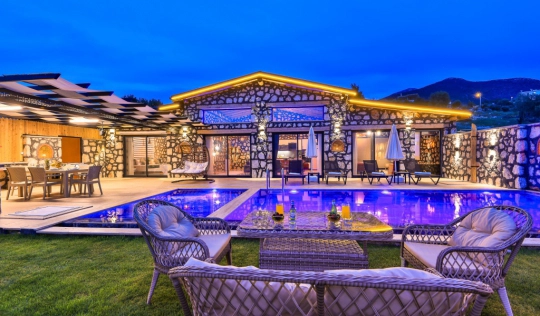Villa Yıldız Çavdır - Antalya, Kaş, kalkan / Çavdır - Deniz manzaralı tatil villası