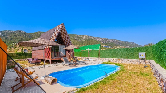 Bungalov 1097 - Antalya, Kaş, Kalkan / Sarıbelen - Deniz manzaralı tatil villası