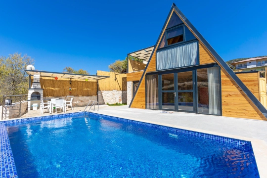 Bungalov 1016 - Antalya, Kaş, Kalkan / Sarıbelen - Deniz manzaralı tatil villası